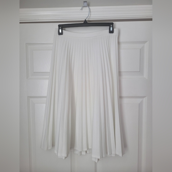 White Vintage Devon Midi Women's Skirt Size S-M - Picture 6 of 8